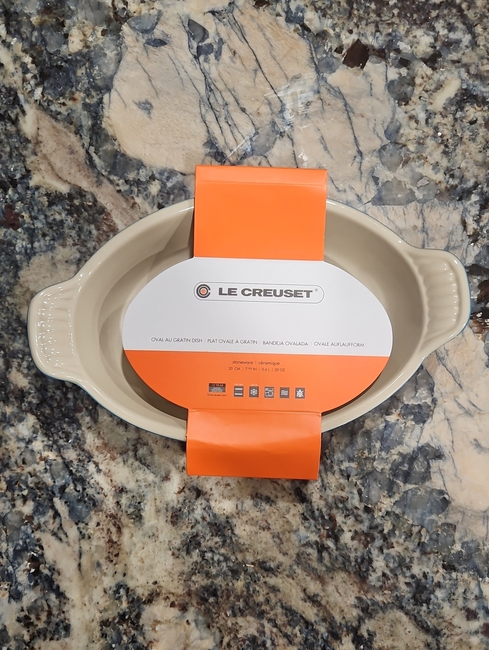 Le Creuset Petite Au Gratin Dish Stoneware Marseille Blue